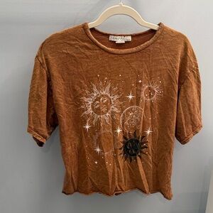 Free Market by Flying Tomato Brown Tee